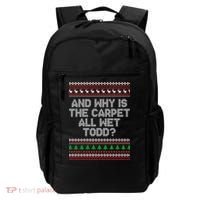 And Why Is The Carpet All Wet Todd? Ugly Christmas Backpack thumb 0