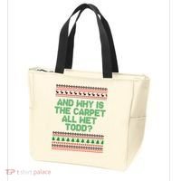 And Why Is The Carpet All Wet Todd? Ugly Christmas Tote Bag thumb 3