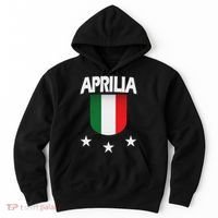 Aprilia With Italian Flag And 3 White Stars Hoodie thumb 0