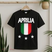 Aprilia With Italian Flag And 3 White Stars T-Shirt thumb 2