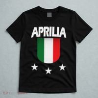 Aprilia With Italian Flag And 3 White Stars T-Shirt thumb 5