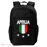 Aprilia With Italian Flag And 3 White Stars Backpack thumb 0