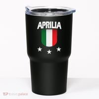 Aprilia With Italian Flag And 3 White Stars Tumbler thumb 0