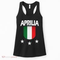 Aprilia With Italian Flag And 3 White Stars Women's Tank Top thumb 0