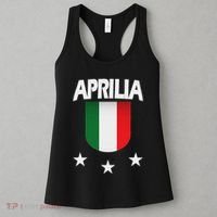 Aprilia With Italian Flag And 3 White Stars Women's Tank Top thumb 3