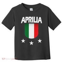 Aprilia With Italian Flag And 3 White Stars Toddler T-Shirt thumb 0