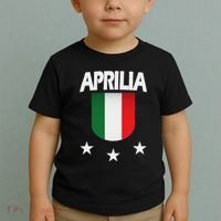 Aprilia With Italian Flag And 3 White Stars Toddler T-Shirt thumb 2