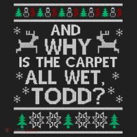 And why is the carpet all wet Todd Golf Towel thumb 3