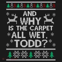 And why is the carpet all wet Todd Tote Bag thumb 4