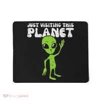 Alien Wave Just Visiting This Planet Funny Women Mousepad thumb 0