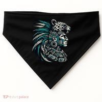 Aztec Warrior Jaguar USA-Made Doggie Bandana thumb 0