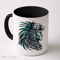 Aztec Warrior Jaguar Coffee Mug thumb 0