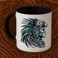 Aztec Warrior Jaguar Coffee Mug thumb 2