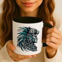 Aztec Warrior Jaguar Coffee Mug thumb 3