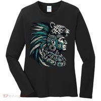 Aztec Warrior Jaguar Women's Long Sleeve Shirt thumb 0
