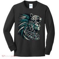 Aztec Warrior Jaguar Kids Long Sleeve Shirt thumb 0
