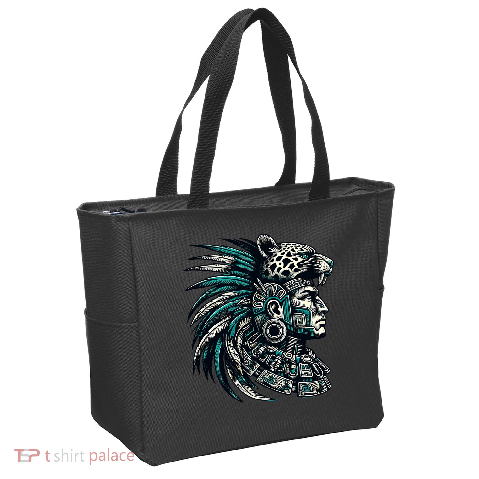 Aztec Warrior Jaguar Tote Bag
