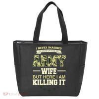Army Wife Killing It Quote Tote Bag thumb 0