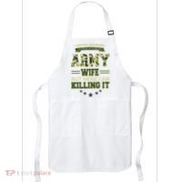 Army Wife Killing It Quote Apron thumb 0