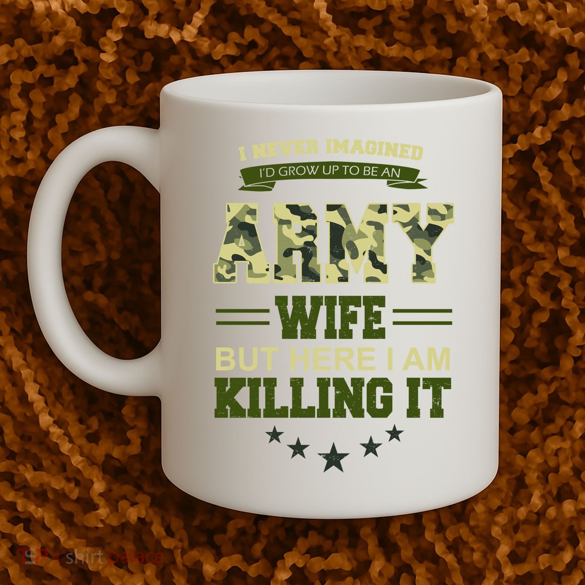 Army Wife Killing It Quote Coffee Mug