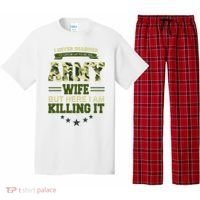 Army Wife Killing It Quote Pajama Set thumb 0