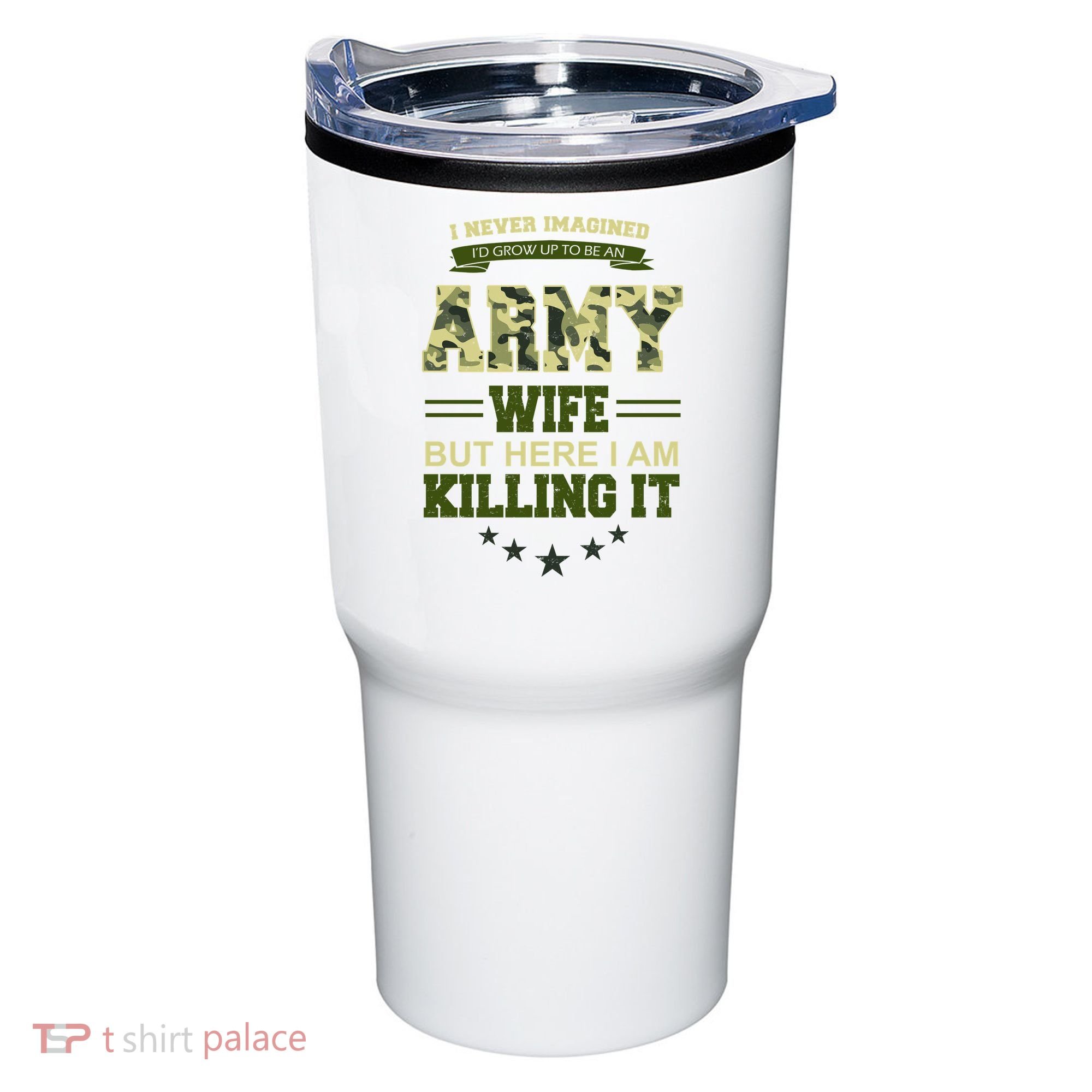 Army Wife Killing It Quote Tumbler