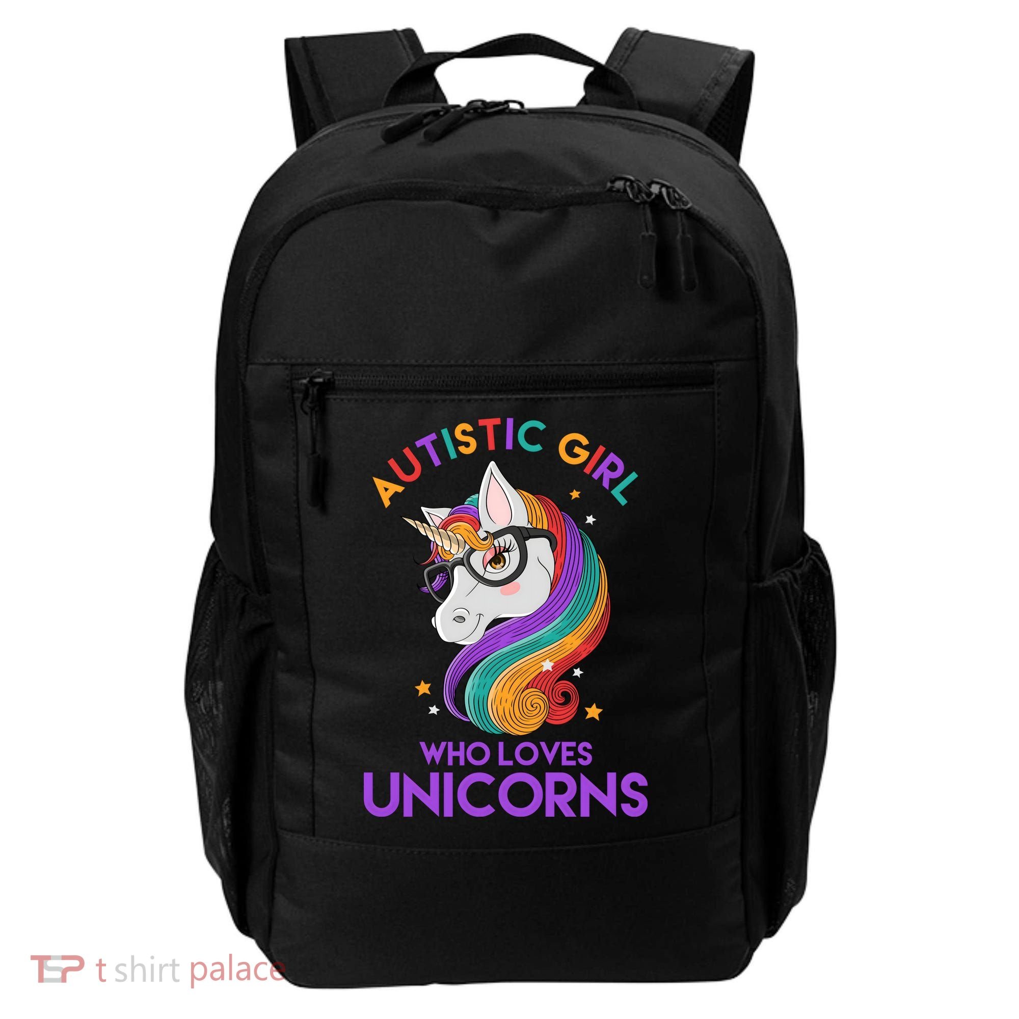 Autistic Who Loves Unicorns Backpack