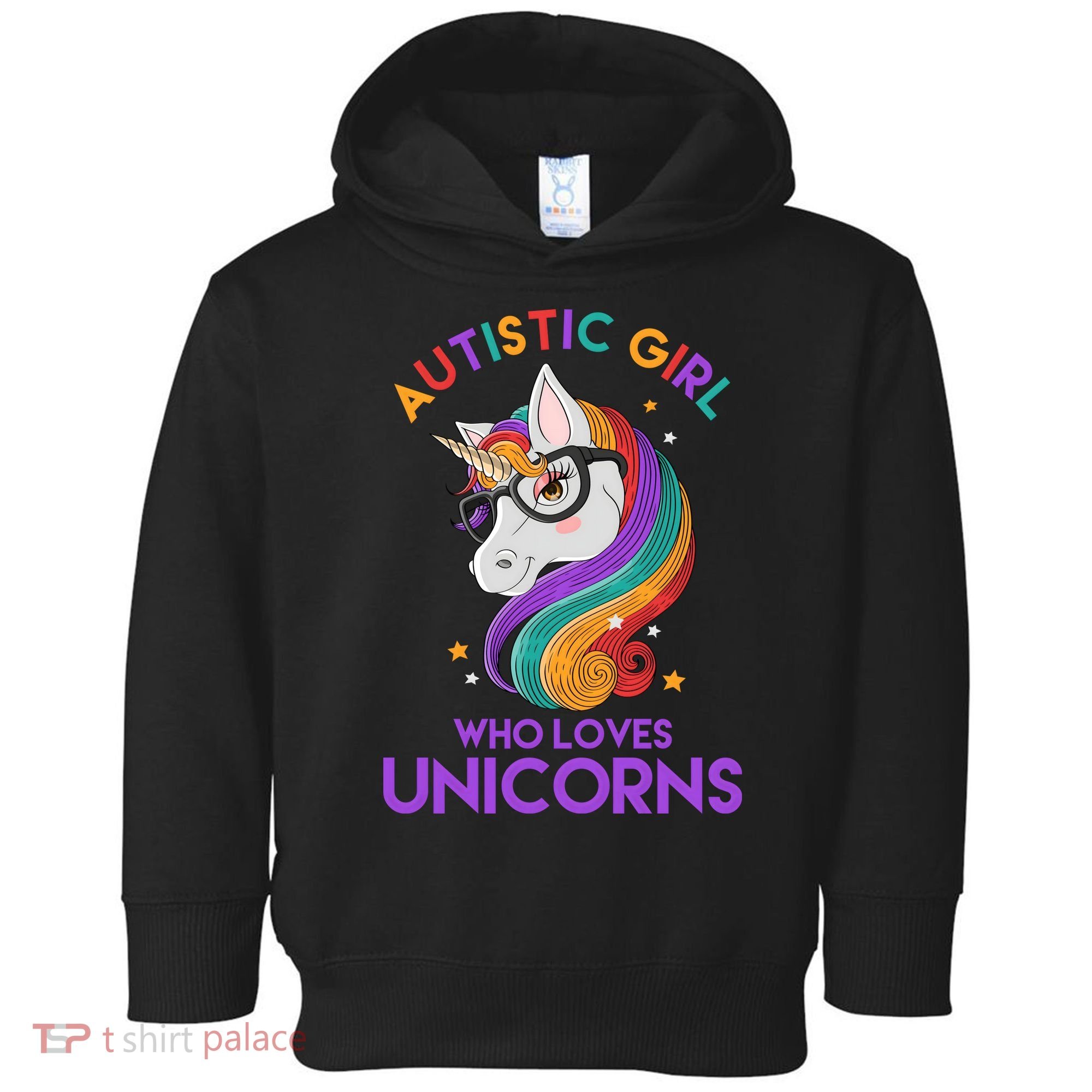 Autistic Who Loves Unicorns Toddler Hoodie