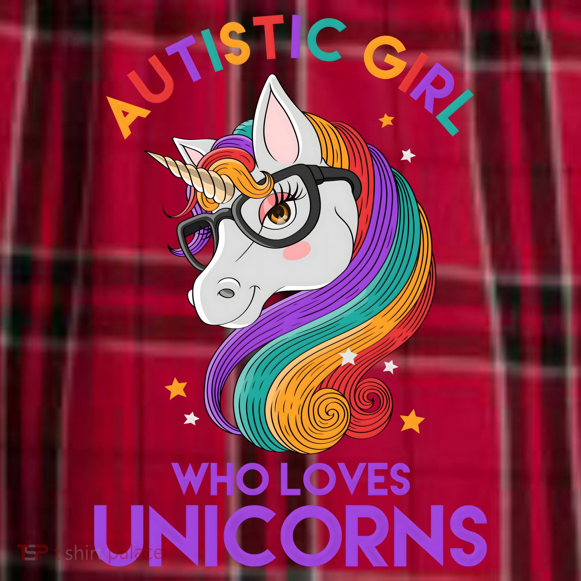 Autistic Who Loves Unicorns Men's Flannel Plaid Pajama Pants