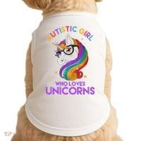 Autistic Who Loves Unicorns Doggie Tank thumb 0
