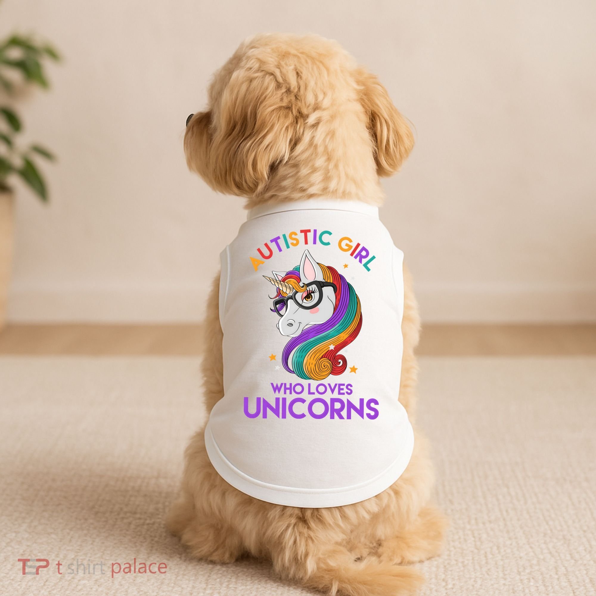 Autistic Who Loves Unicorns Doggie Tank