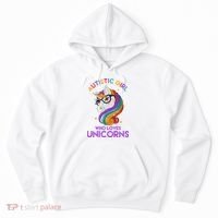 Autistic Who Loves Unicorns Hoodie thumb 0