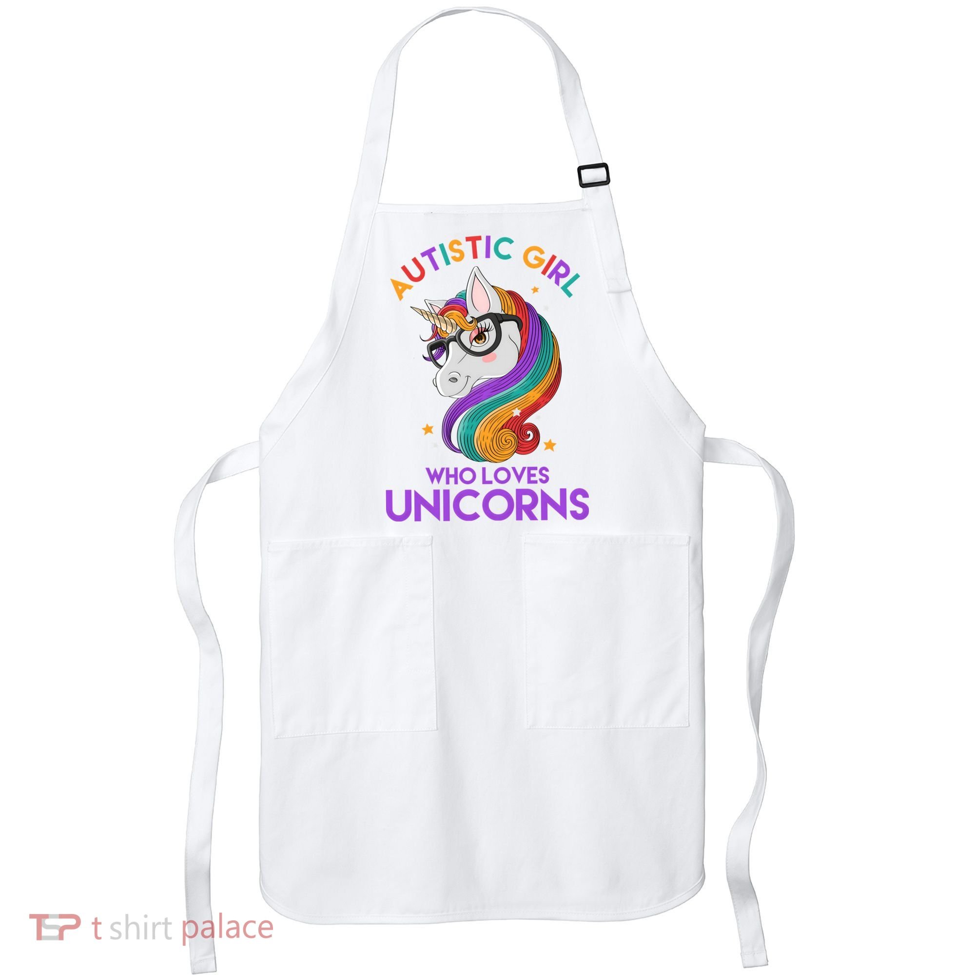 Autistic Who Loves Unicorns Apron