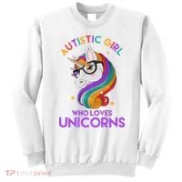 Autistic Who Loves Unicorns Sweatshirt thumb 0