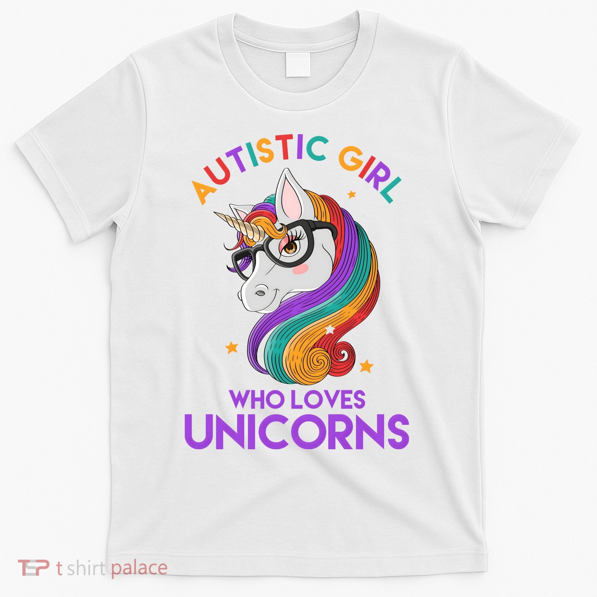 Autistic Who Loves Unicorns T-Shirt