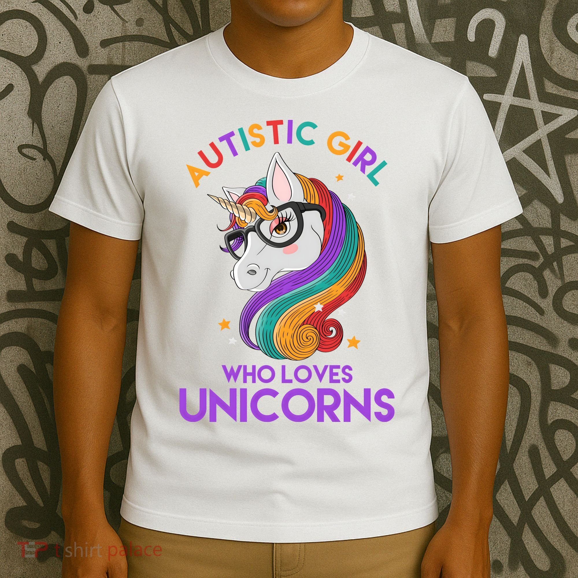 Autistic Who Loves Unicorns T-Shirt