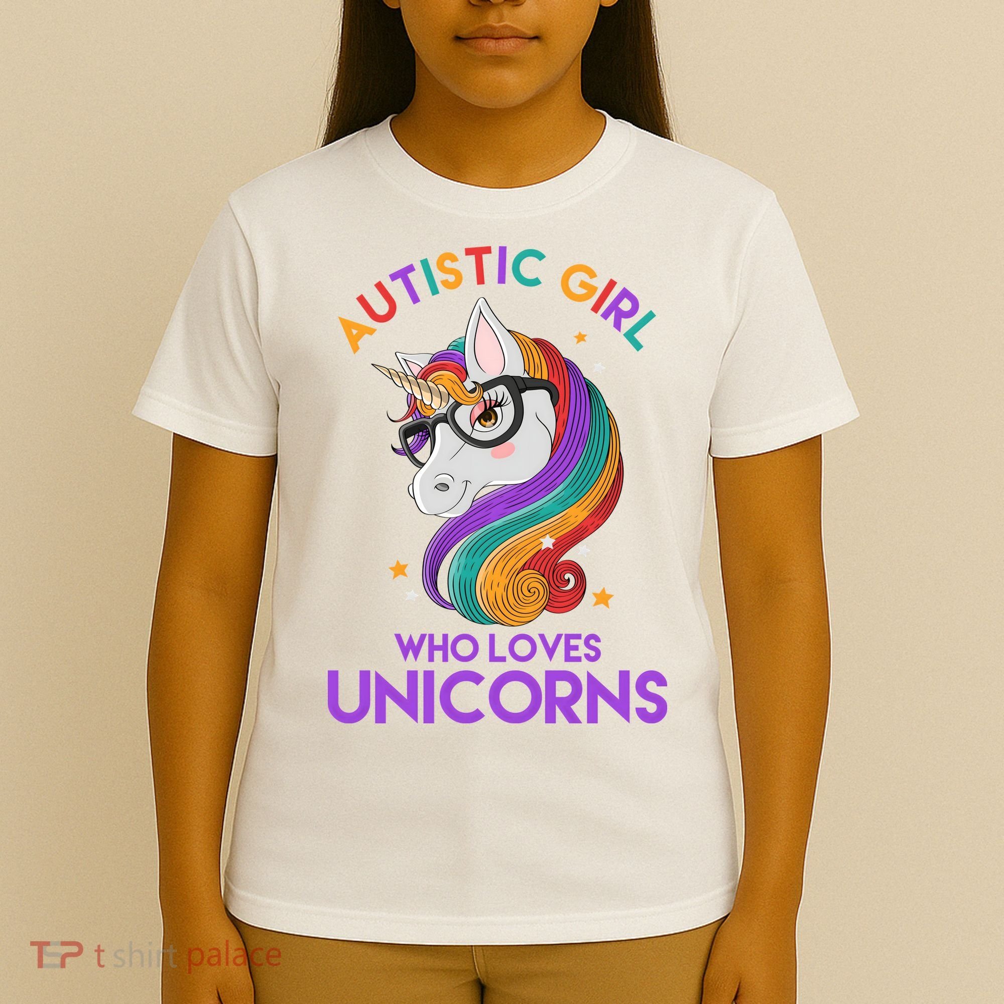 Autistic Who Loves Unicorns T-Shirt