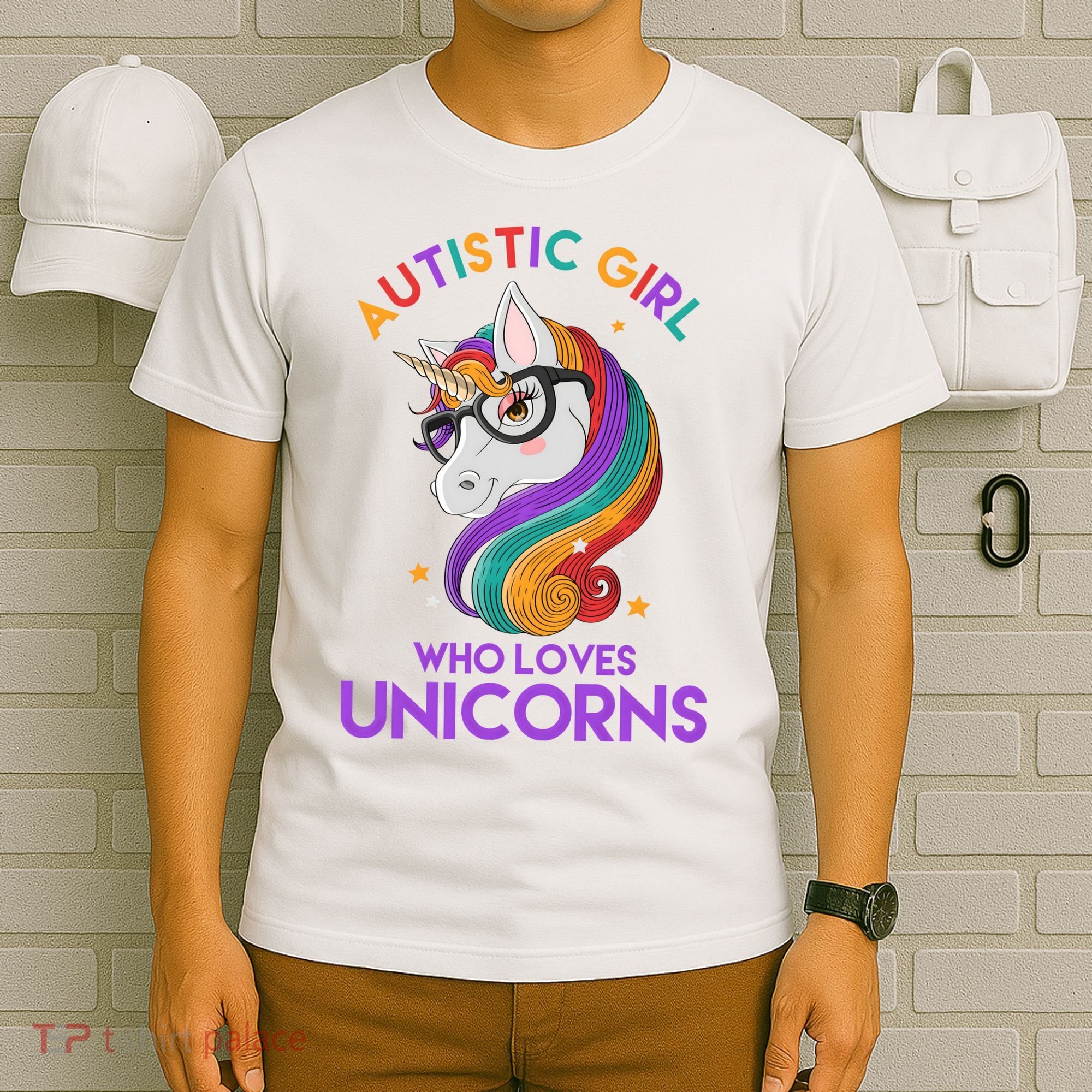 Autistic Who Loves Unicorns T-Shirt