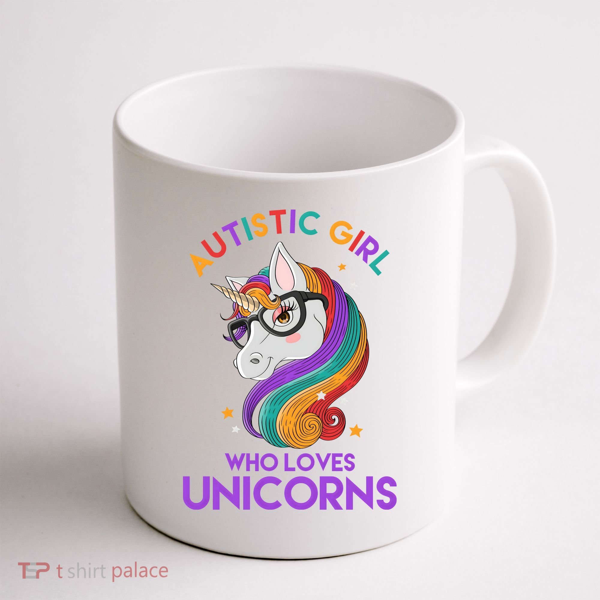 Autistic Who Loves Unicorns Coffee Mug
