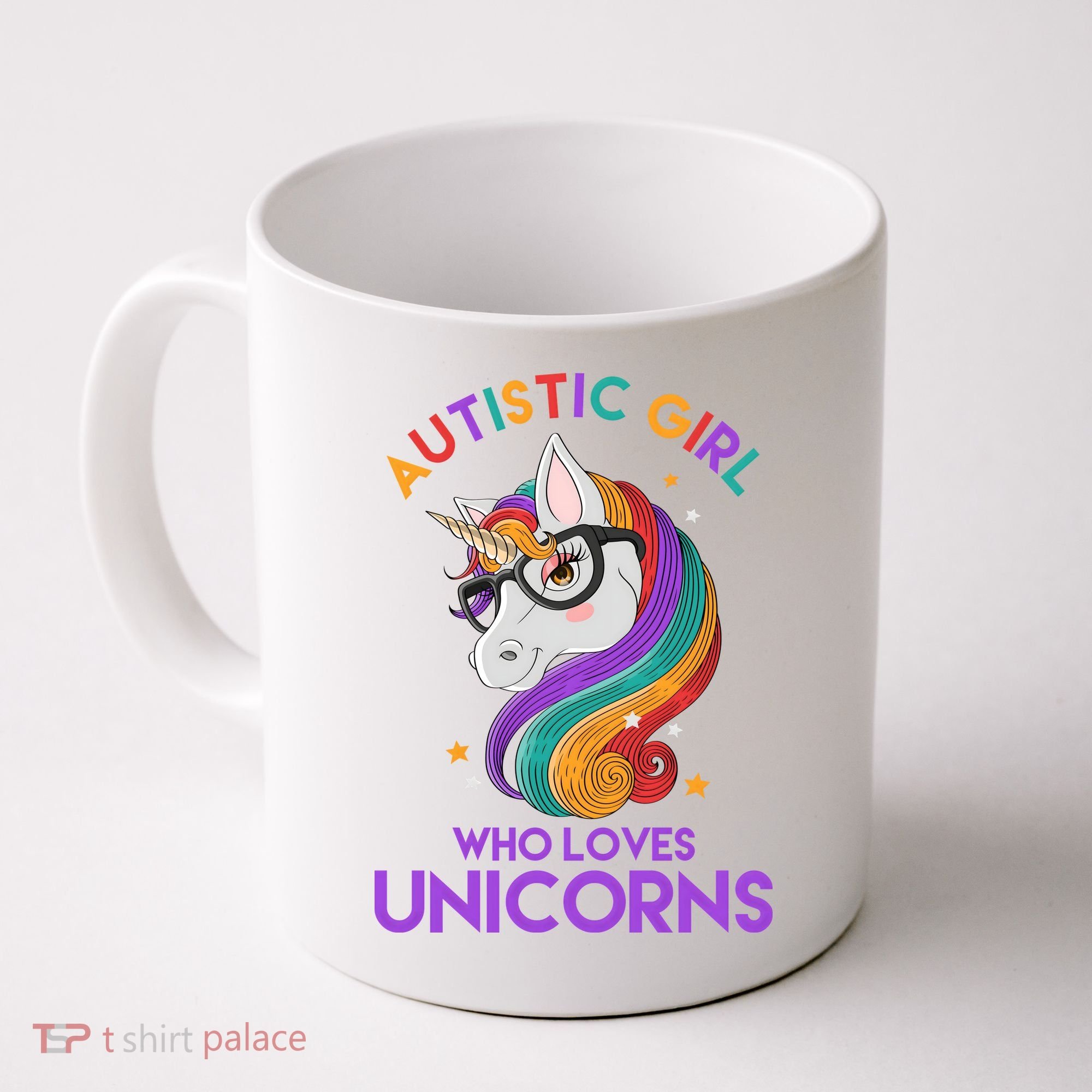 Autistic Who Loves Unicorns Coffee Mug