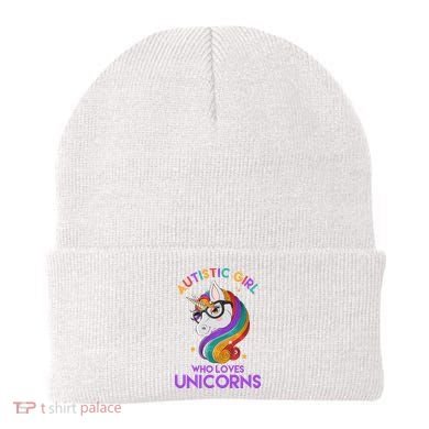 Autistic Who Loves Unicorns Beanie