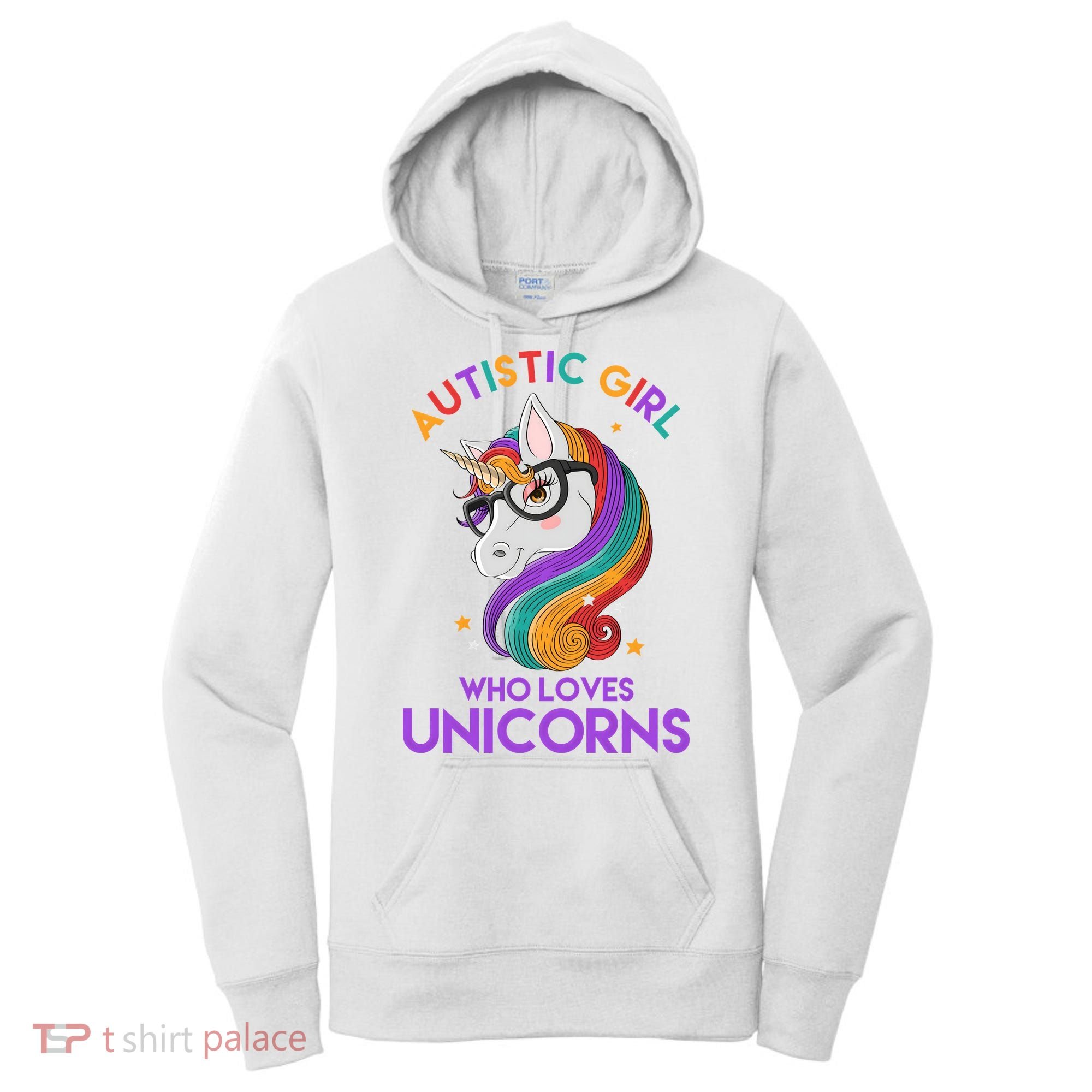 Autistic Who Loves Unicorns Women's Hoodie