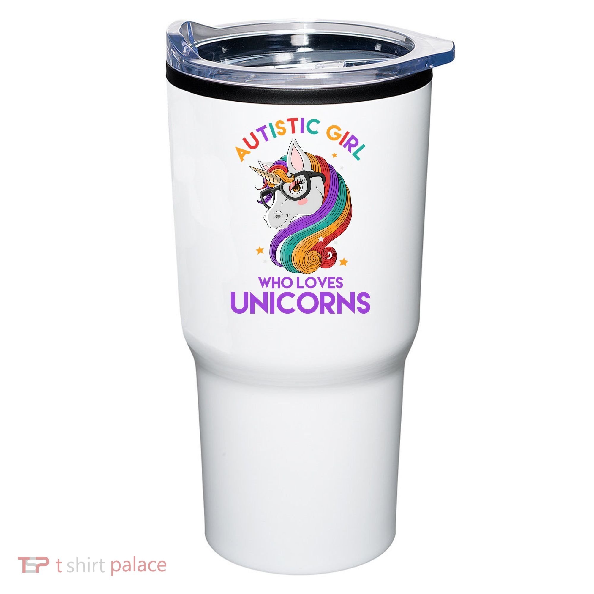 Autistic Who Loves Unicorns Tumbler