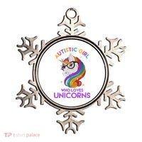 Autistic Who Loves Unicorns Ornament thumb 0