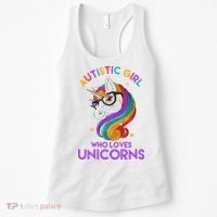 Autistic Who Loves Unicorns Women's Tank Top thumb 0