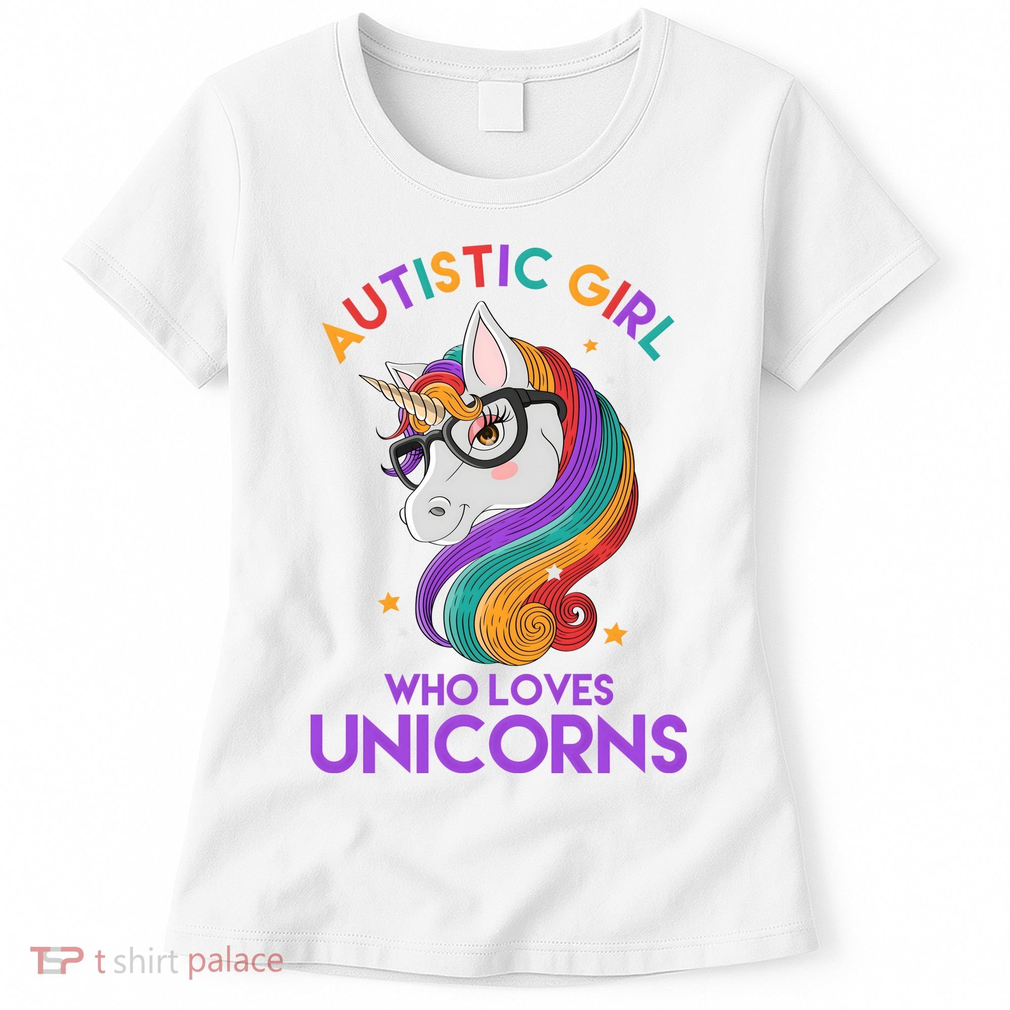 Autistic Who Loves Unicorns Women's T-Shirt