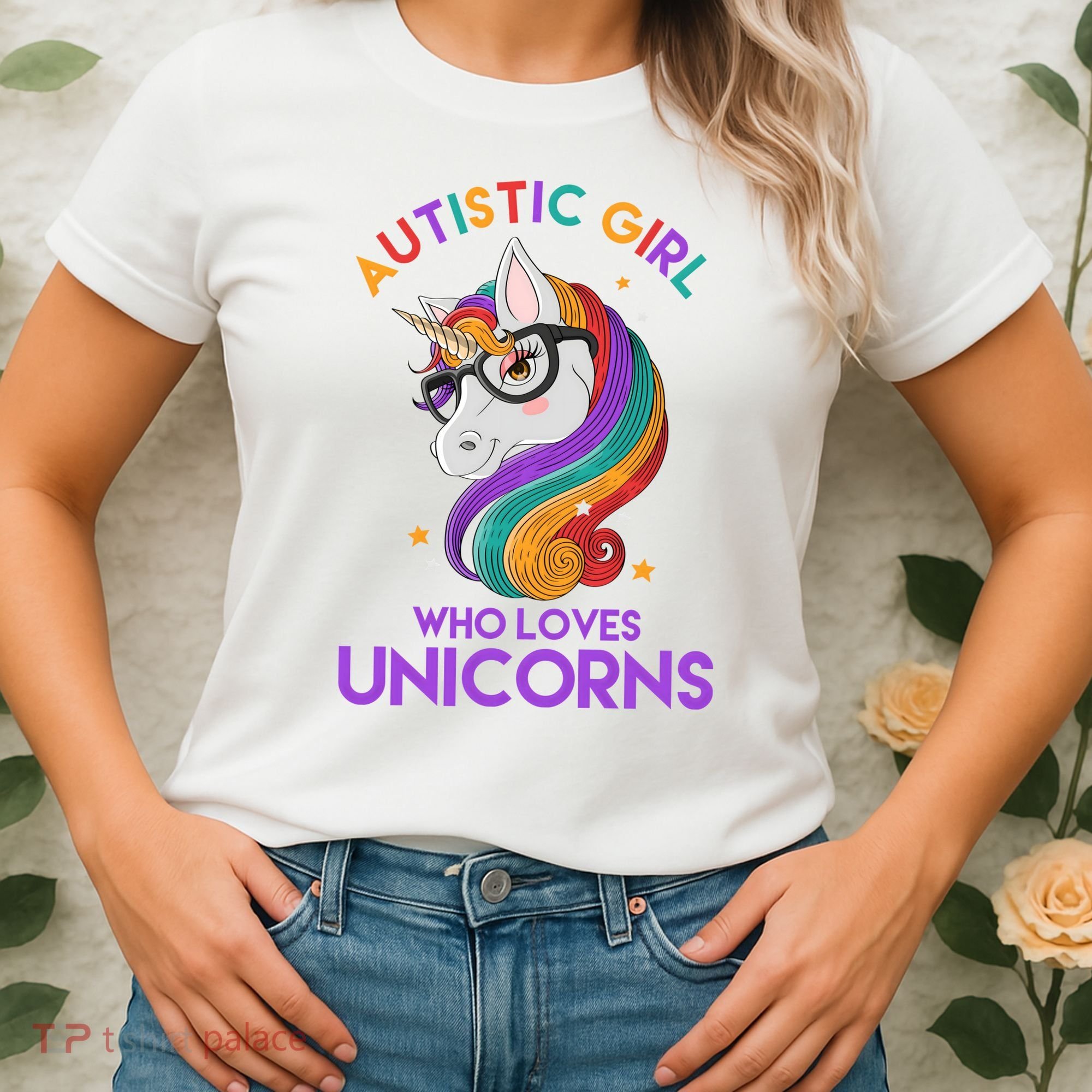 Autistic Who Loves Unicorns Women's T-Shirt