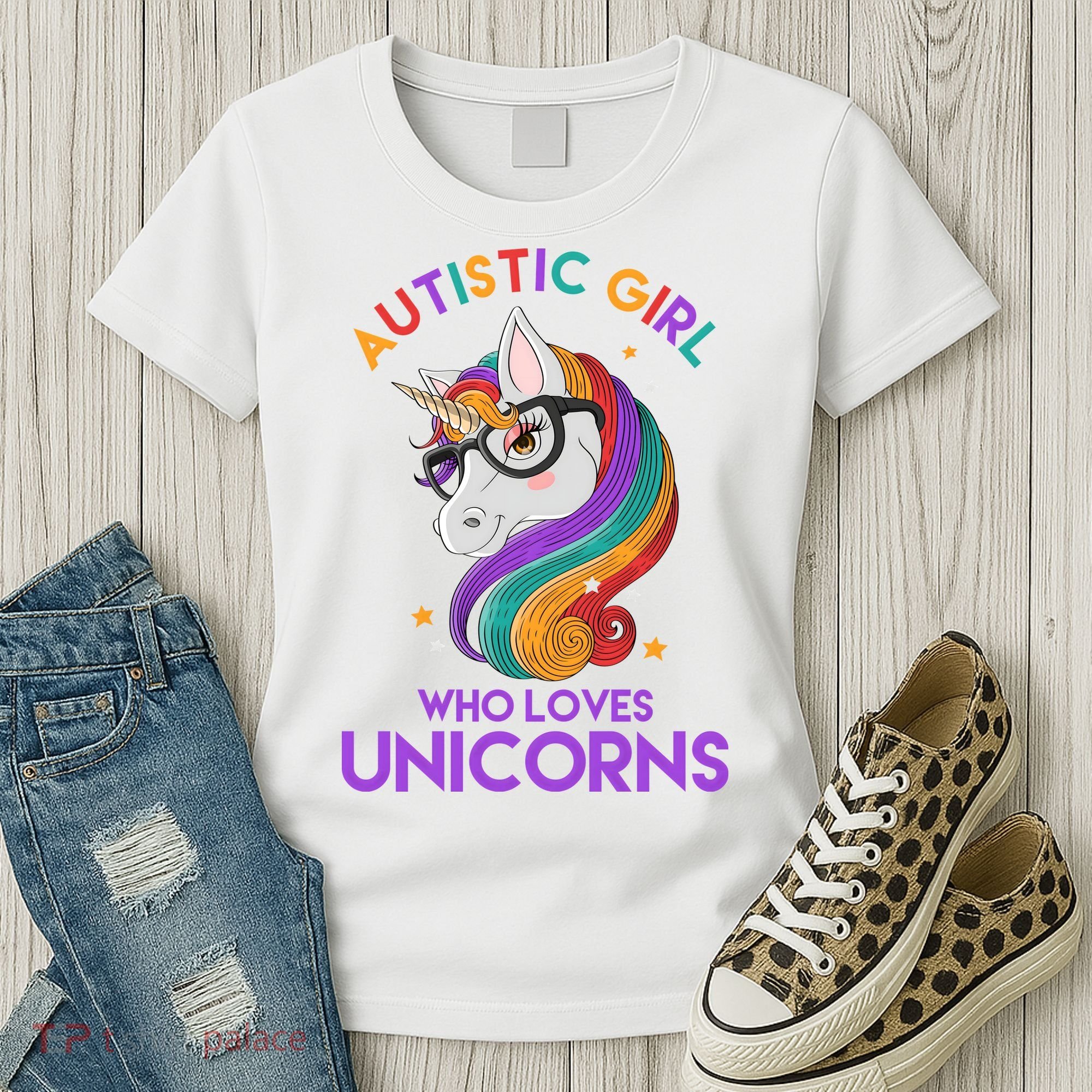Autistic Who Loves Unicorns Women's T-Shirt