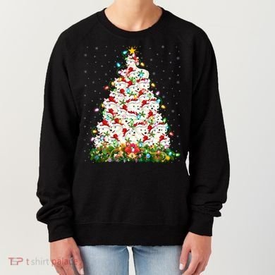 Arctic Wolf Lover Xmas Lights Arctic Wolf Christmas Tree Women's Sweatshirt