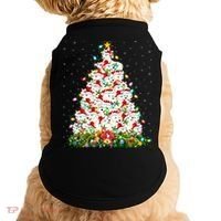 Arctic Wolf Lover Xmas Lights Arctic Wolf Christmas Tree Doggie Tank thumb 0